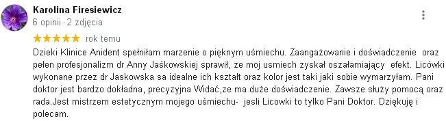 Licwki Warszawa ANIDENT opinie